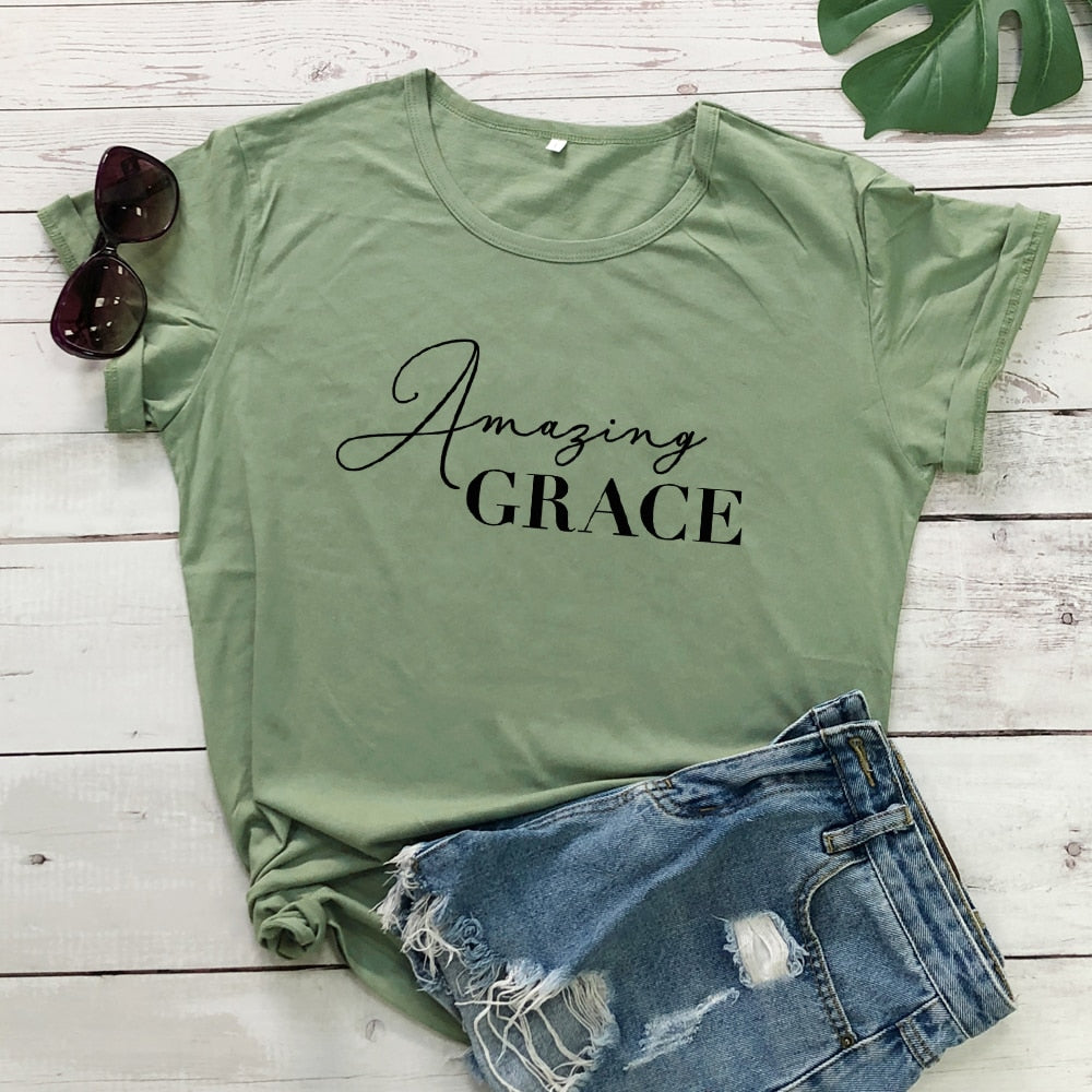 Amazing Grace 100%Cotton T-shirt women