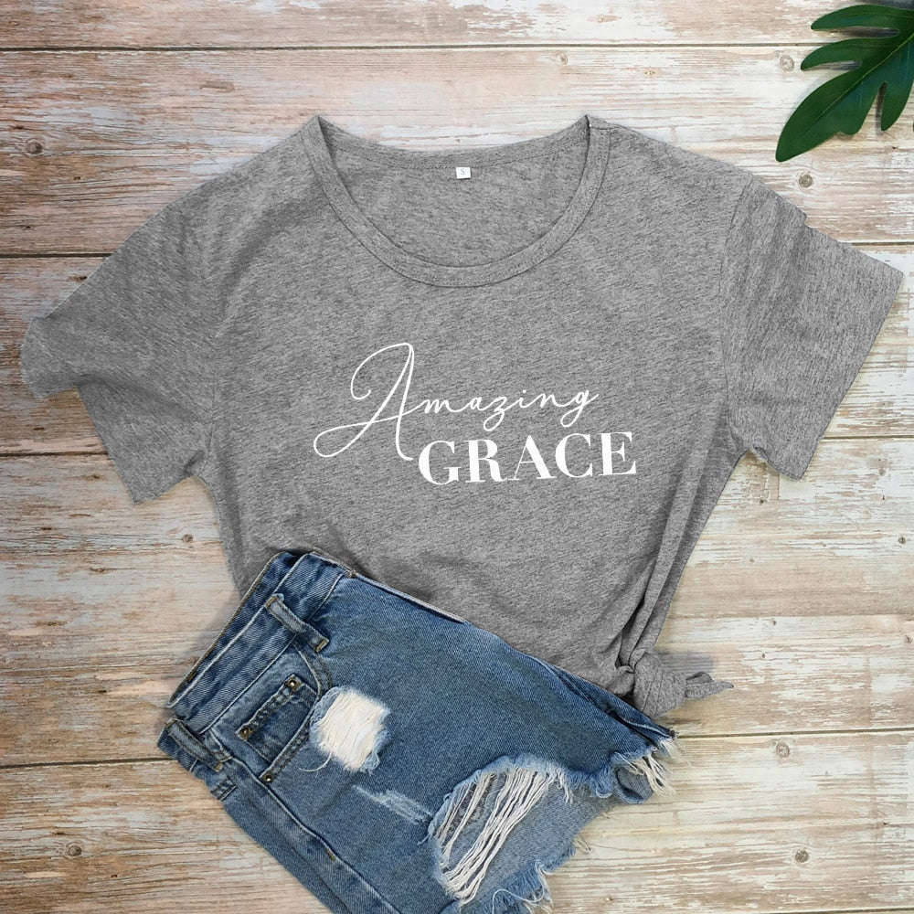 Amazing Grace 100%Cotton T-shirt women