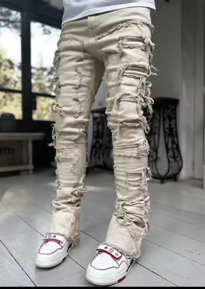 Men Stacked Jeans