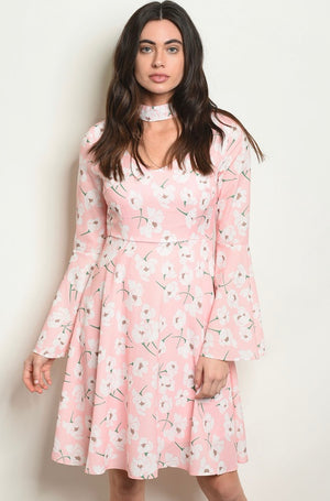 Pink Floral Dress