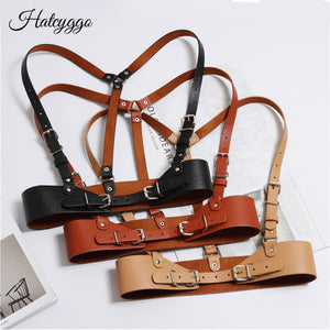 Fashion Women Punk  Faux Leather Body Bondage