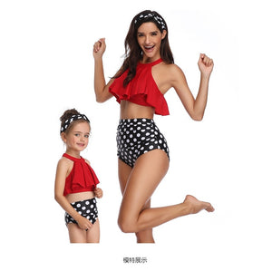 2PS Mommy and me Matching Outfits Swimsuit Summer Mother and daughter