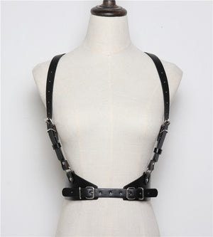 Fashion Women Punk  Faux Leather Body Bondage