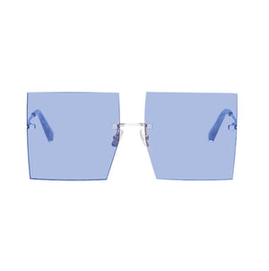 Oversized Rimless Square Sunglasses Women