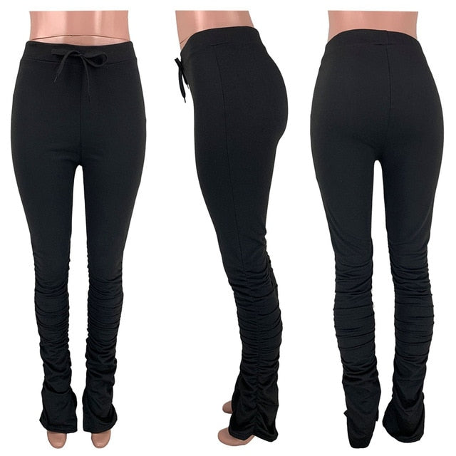 stacked leggings joggers stacked sweatpants