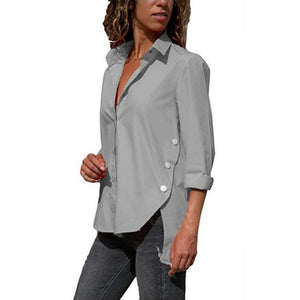 Women's Office Lady irregular Shirt