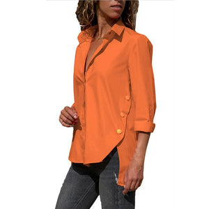 Women's Office Lady irregular Shirt