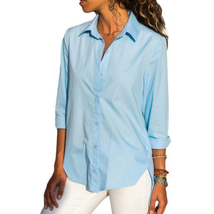 Women's Office Lady irregular Shirt