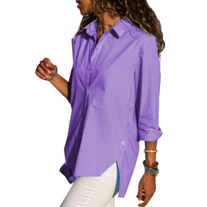 Women's Office Lady irregular Shirt