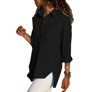 Women's Office Lady irregular Shirt