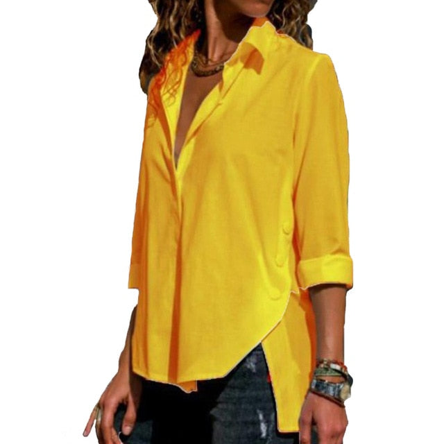 Women's Office Lady irregular Shirt