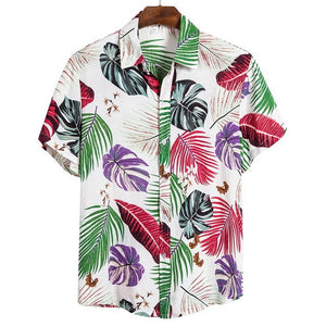 Men's Shirts Hawaï Button Wild Blouses