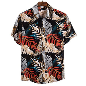 Men's Shirts Hawaï Button Wild Blouses