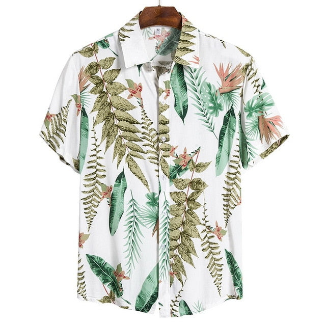 Men's Shirts Hawaï Button Wild Blouses