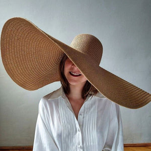 foldable women oversized hat 70cm diameter large beach hat