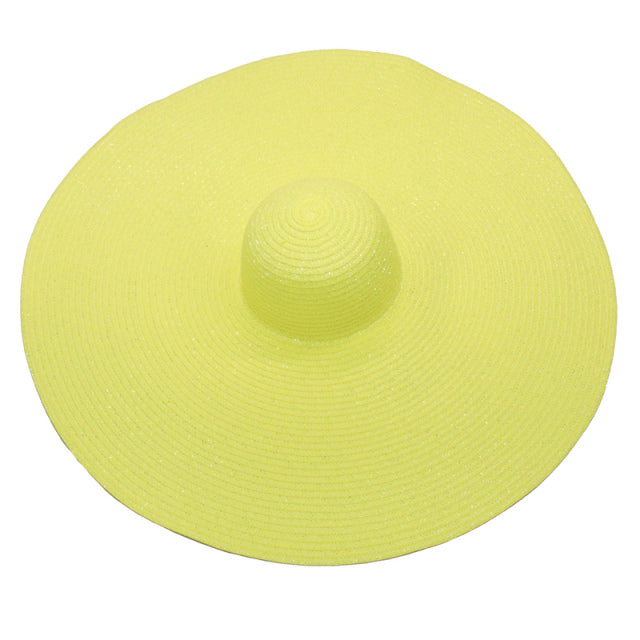 foldable women oversized hat 70cm diameter large beach hat