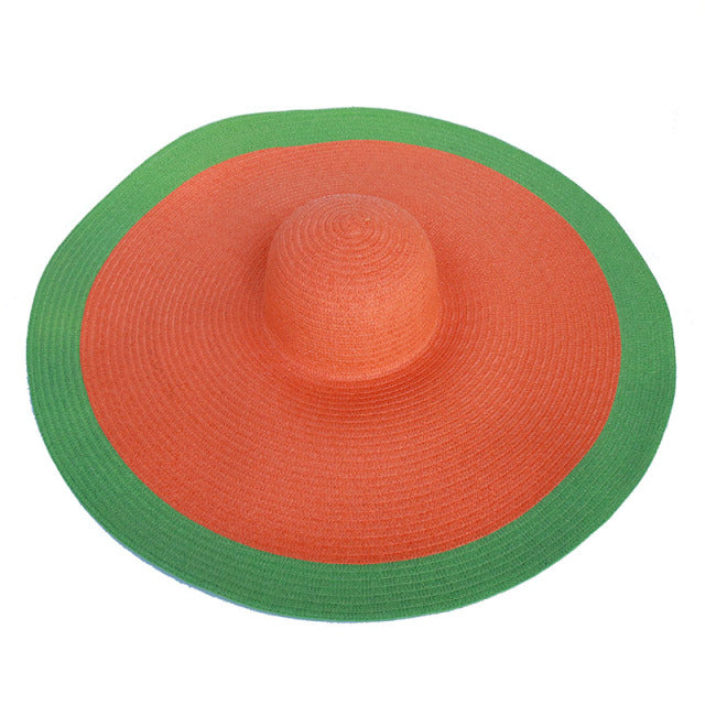 foldable women oversized hat 70cm diameter large beach hat