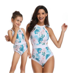 2PS Mommy and me Matching Outfits Swimsuit Summer Mother and daughter