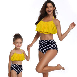 2PS Mommy and me Matching Outfits Swimsuit Summer Mother and daughter