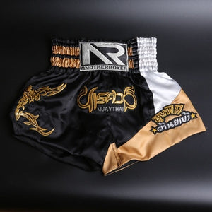 2021 Wholesale Embroidered Letter Contrast Color Splice Sports Women Muay Thai Shorts Custom Boxing Shorts Wholesale