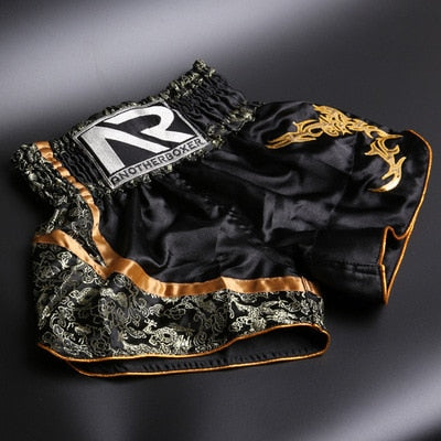 2021 Wholesale Embroidered Letter Contrast Color Splice Sports Women Muay Thai Shorts Custom Boxing Shorts Wholesale