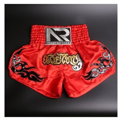 2021 Wholesale Embroidered Letter Contrast Color Splice Sports Women Muay Thai Shorts Custom Boxing Shorts Wholesale