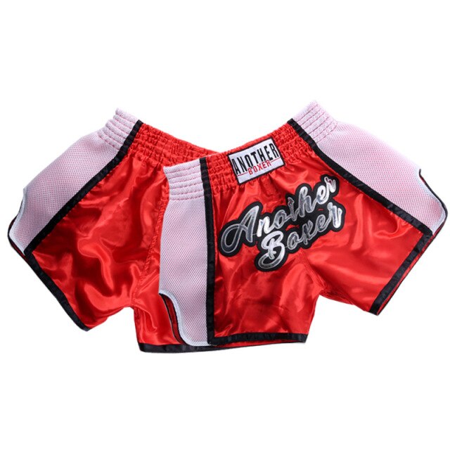 2021 Wholesale Embroidered Letter Contrast Color Splice Sports Women Muay Thai Shorts Custom Boxing Shorts Wholesale