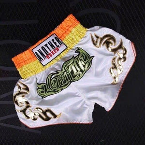 2021 Wholesale Embroidered Letter Contrast Color Splice Sports Women Muay Thai Shorts Custom Boxing Shorts Wholesale