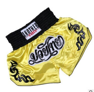 2021 Wholesale Embroidered Letter Contrast Color Splice Sports Women Muay Thai Shorts Custom Boxing Shorts Wholesale