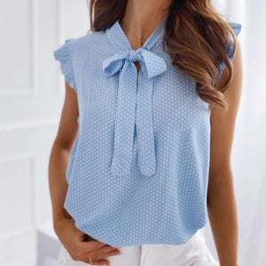 Women Elegant Ruffles Sleeveless Top