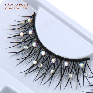 Bright Color Crystal False Eyelashes Crystal